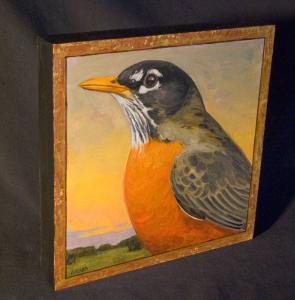 Robin painting